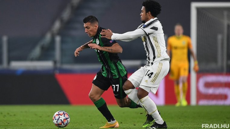 A ráadásban úszott el a remekül játszó Fradi pontszerzése a Juve otthonában