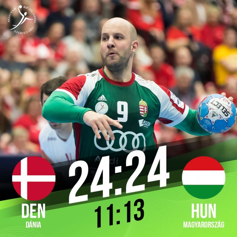 Bravúros magyar döntetlen az olimpiai bajnok dánokkal a férfi kézilabda Eb-n