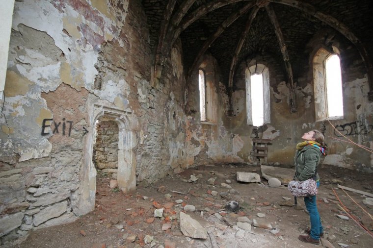 Az értékes freskót is restaurálják a magyar szakemberek az egyedülálló szász templomban