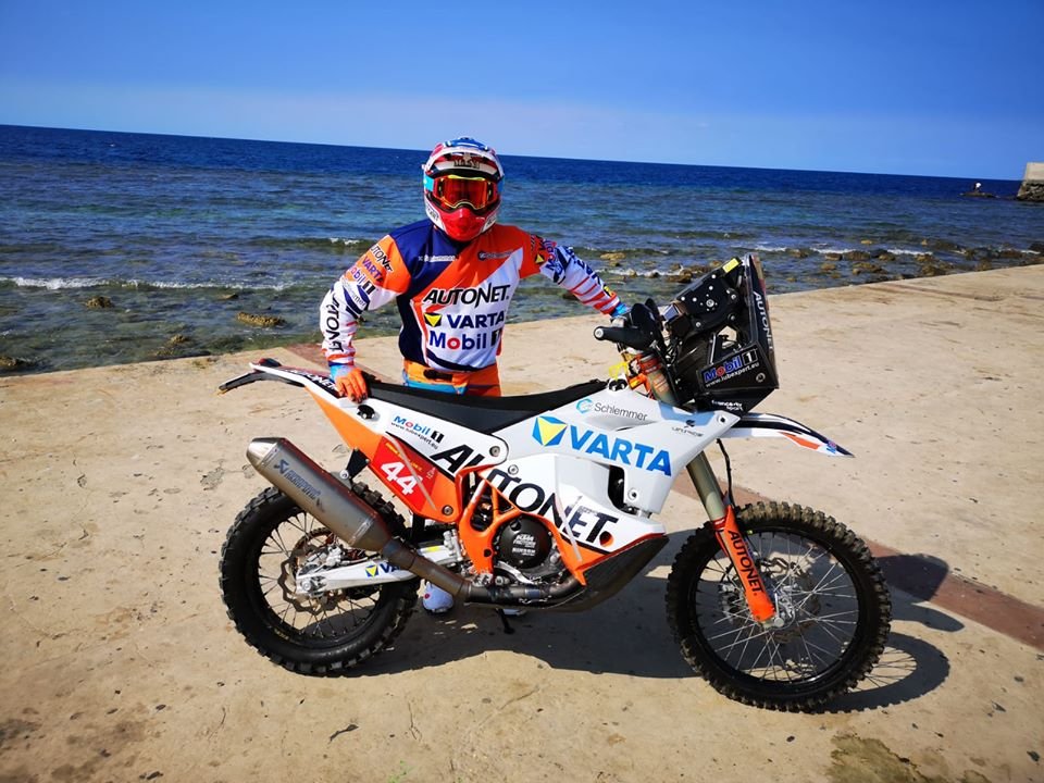 Gyenes Mani jelentős előnnyel vezet a malle moto kategóriában •  Fotó: Facebook/ Federatia Romana de Motociclism