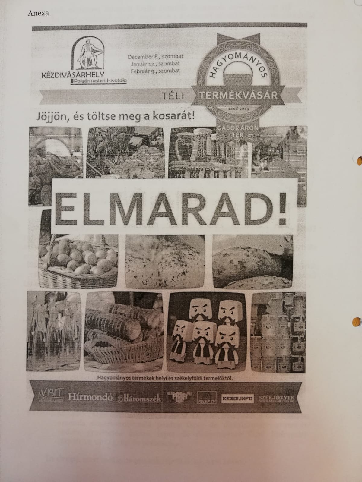 &bullet;  Fotó: Kézdivásárhely Polgármesteri Hivatala