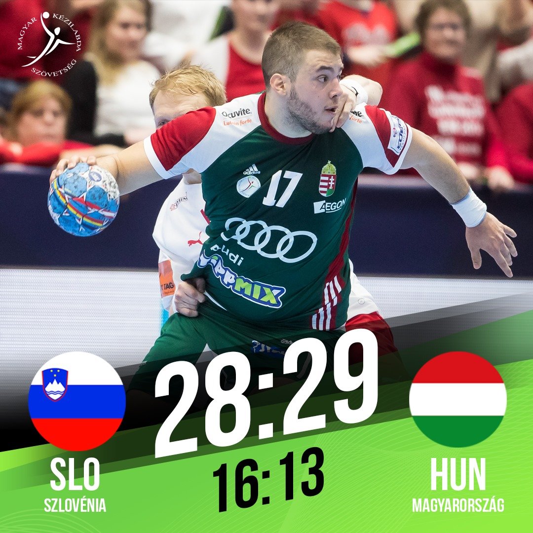 Nagy Bence remekül játszott a szlovénok ellen •  Fotó: Magyar Kézilabda-szövetség