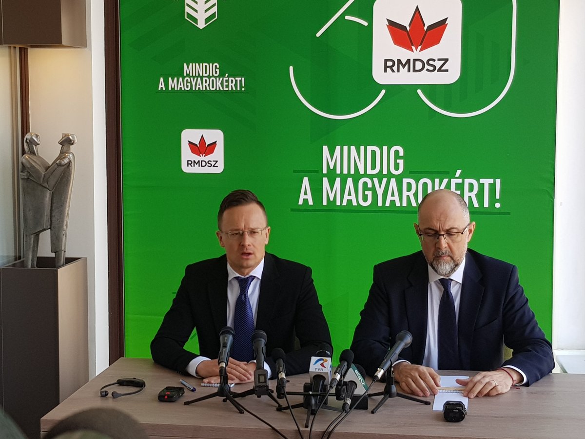 Szijjártó Péter a kölcsönös lojalitás, tisztelet és segítségnyújtási szándék fontosságát hangsúlyozta a román–magyar viszonylatban &bullet;  Fotó: Rostás Szabolcs