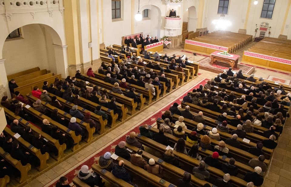 Hétfőn a kolozsvári belvárosi unitárius templomban ünnepelték a vallásszabadság napját &bullet;  Fotó: Magyar Unitárius Egyház