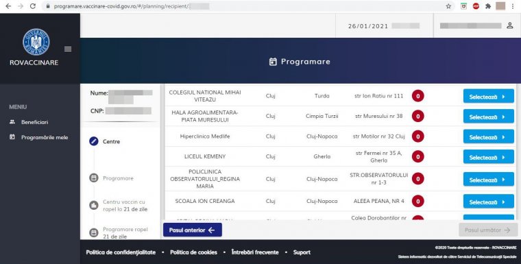 Közel egymillióan jegyezték már elő magukat vakcinára Romániában
