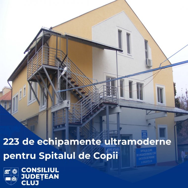 Koronavírusos gyerekeken segíthet a Kolozsvárra érkező, több millió lej értékű orvosi felszerelés