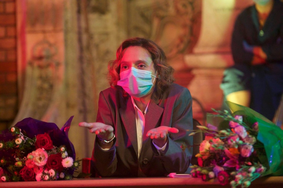 Katia Pascariu a Babardeală cu bucluc sau porno balamuc című román film főszerepében • Fotó: Facebook.com/babardealacubucluc