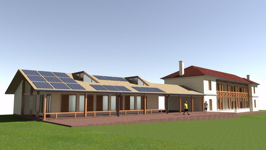 A helyreállított épület látványterve •  Fotó: Ebihoreanul.ro