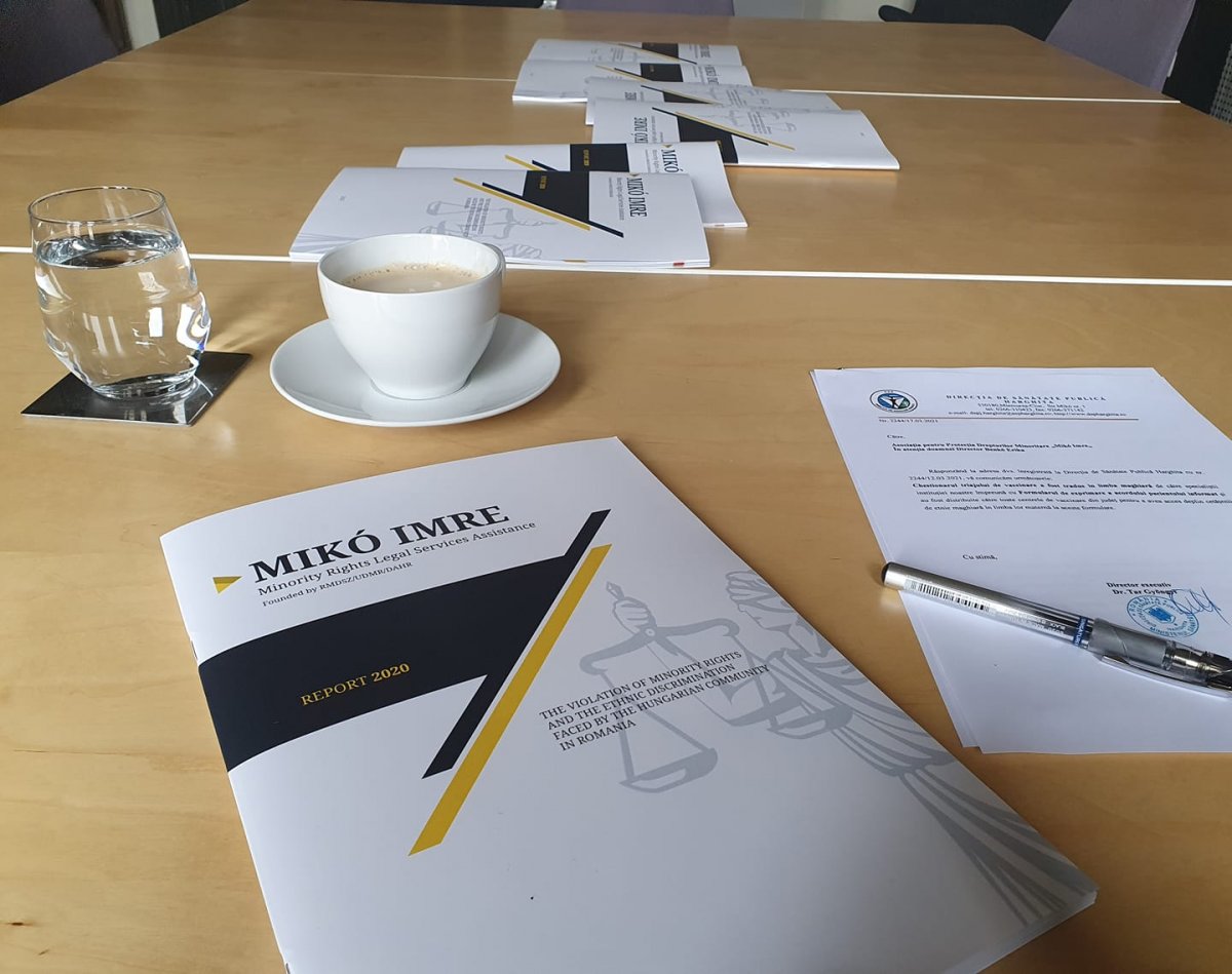 Bemutatták a Mikó Imre Jogvédelmi Szolgálat éves jelentését •  Fotó: Facebook/Benkő Erika