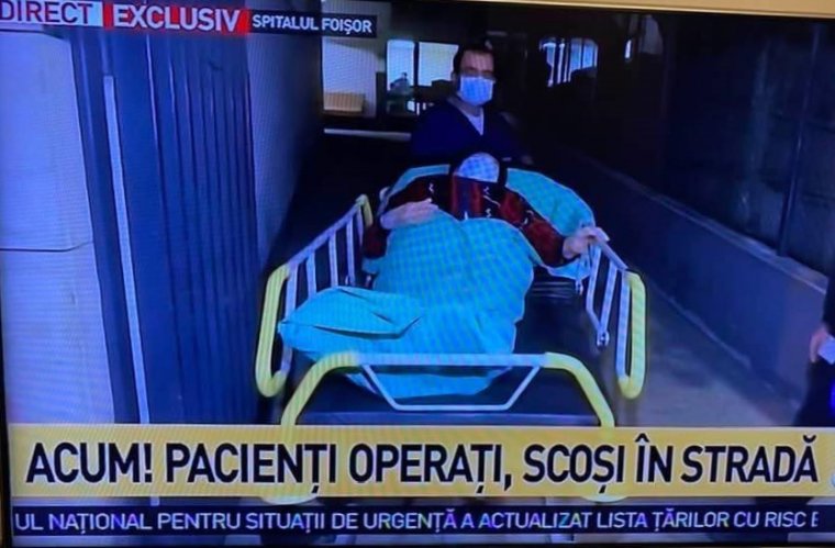 Tüntetők próbálták megakadályozni egy Covid-kórházzá átminősített bukaresti klinika kiürítését