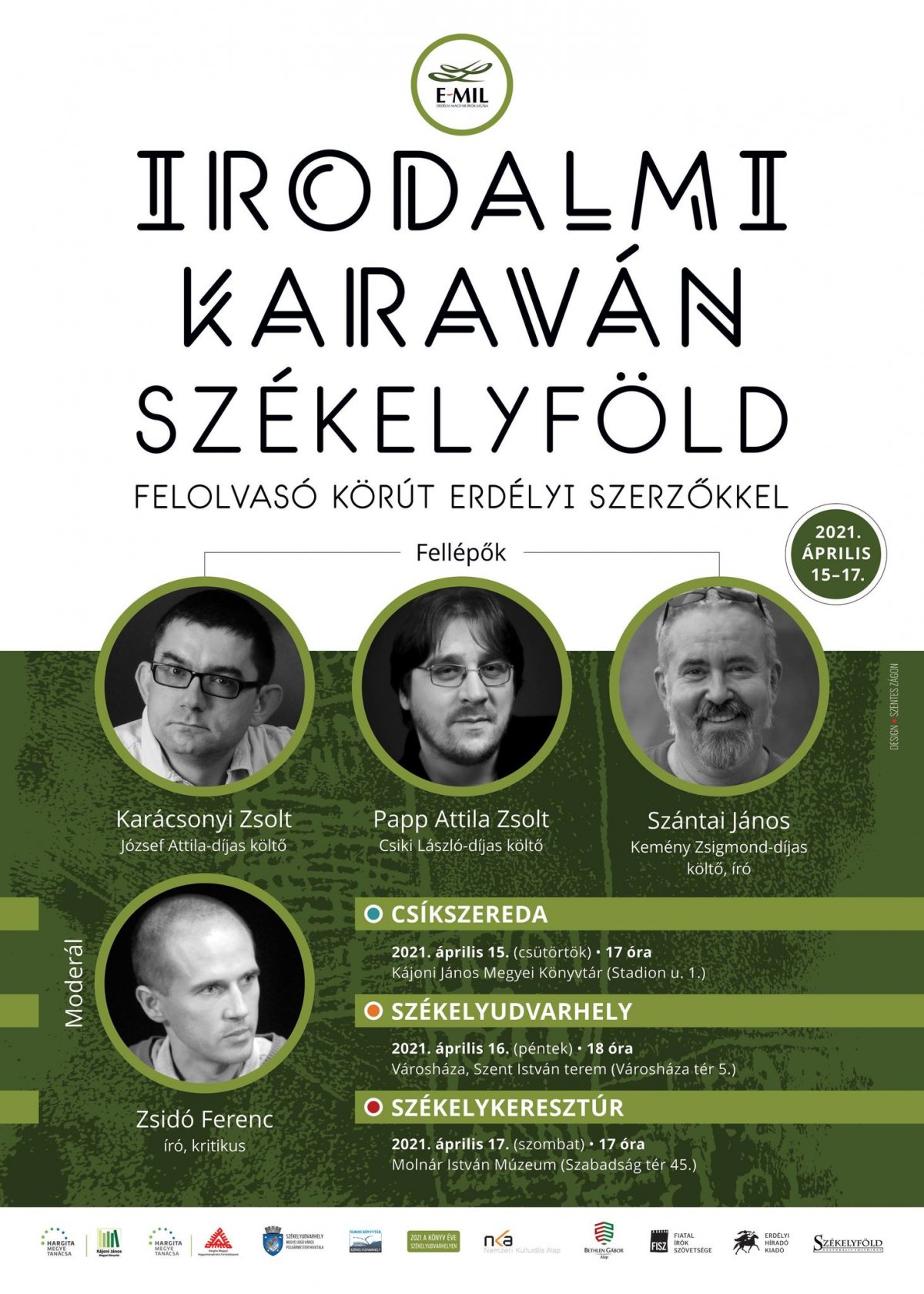 Csíkszeredában, Székelyudvarhelyen és Székelykeresztúron találkoznak a napokban olvasóikkal a szerzők •  Fotó: Erdélyi Magyar Írók Ligája