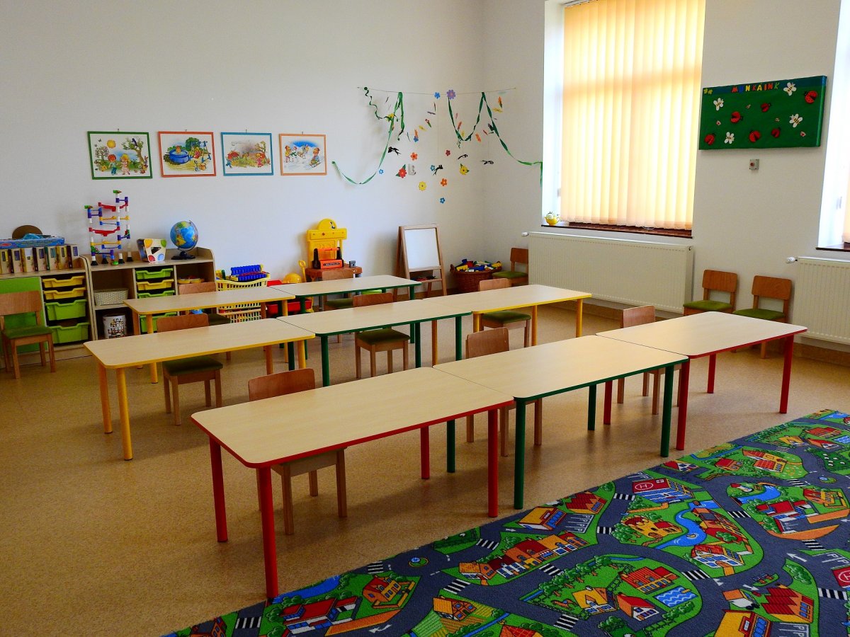 A szépen berendezett óvoda nagyterme •  Fotó: Makkay József