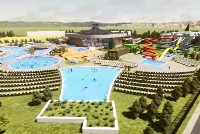 Az akvapark látványterve •  Fotó: Forrás: Nagyszalontai Polgármesteri Hivatal