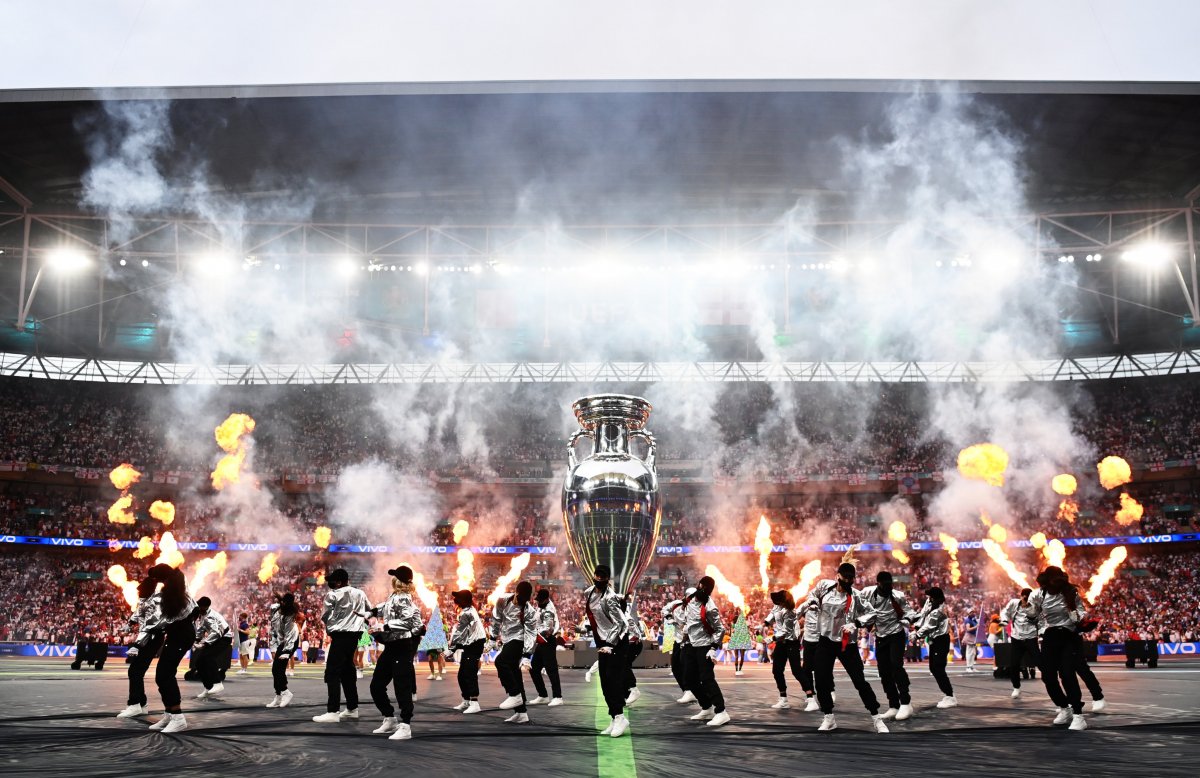 Látványos show-val ért véget a kontinenstorna a londoni Wembley Stadionban •  Fotó: UEFA