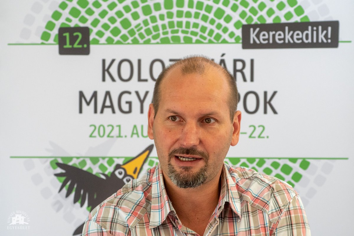 Gergely Balázs főszervező •  Fotó: Vakarcs Loránd/Kolozsvári Magyar Napok