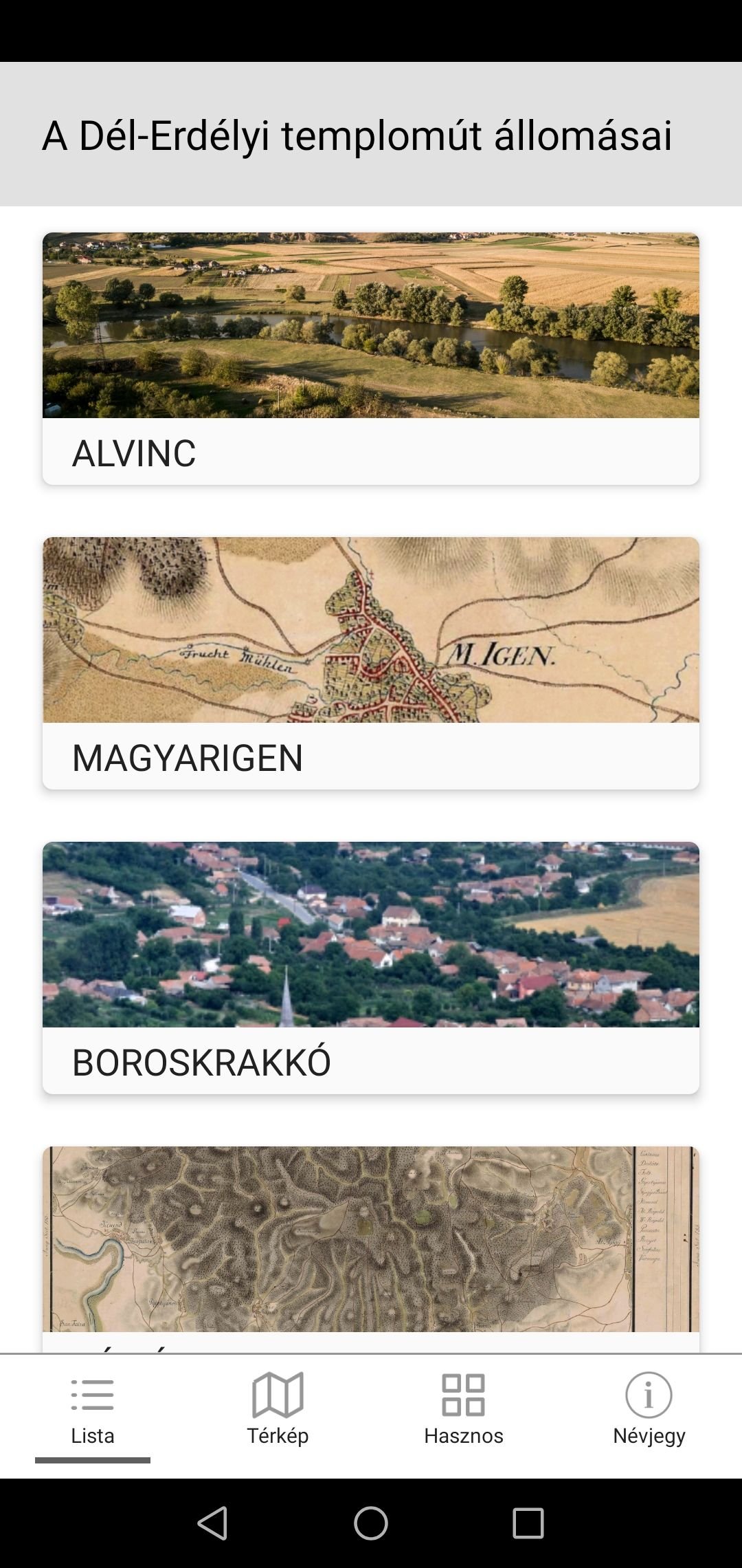 Az app számos információt tartalmaz, könnyen kezelhető •  Fotó: Képernyőmentés