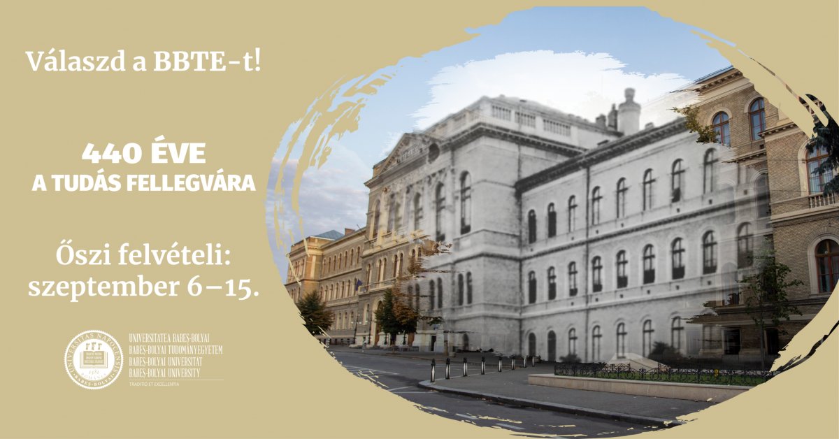 A BBTE második felvételi ülésszaka az új tanévre 2021. szeptember 6. és 15. között zajlik •  Fotó: BBTE