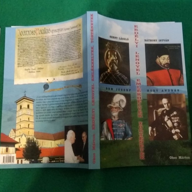Az erdélyi lengyel emlékhelyekről szóló új könyv borítója 