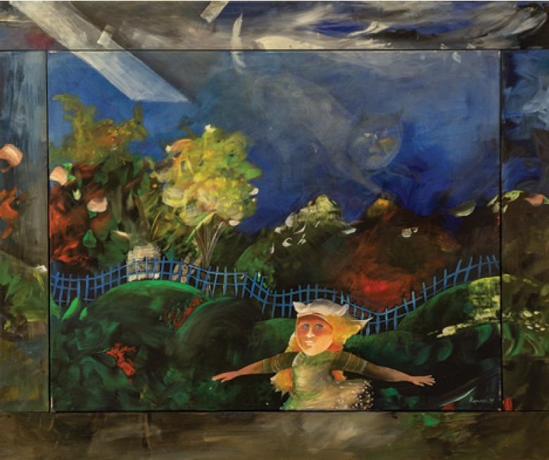 A kobold táncol (2019, akril, vászon) 