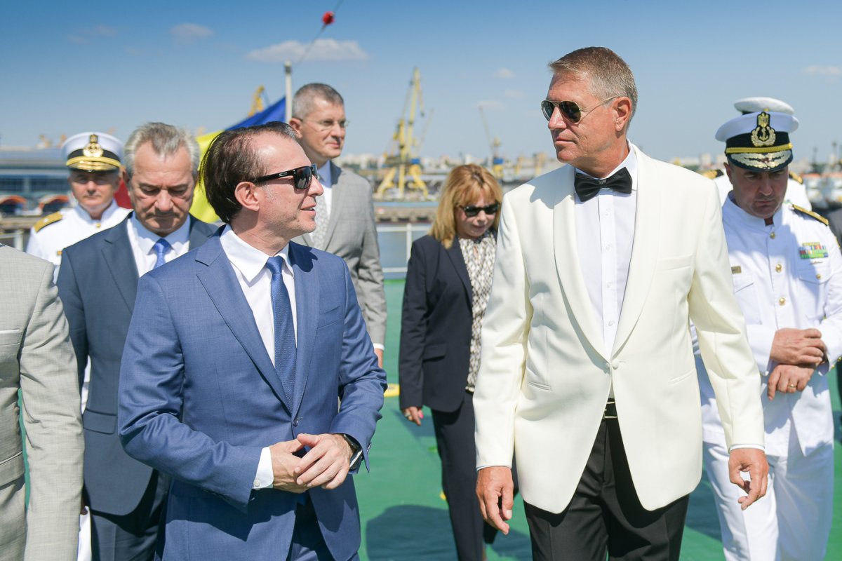 Florin Cîțu egyelőre bírja Klaus Iohannis támogatását, de ez akár változhat a közeljövőben •  Fotó: Presidency.ro