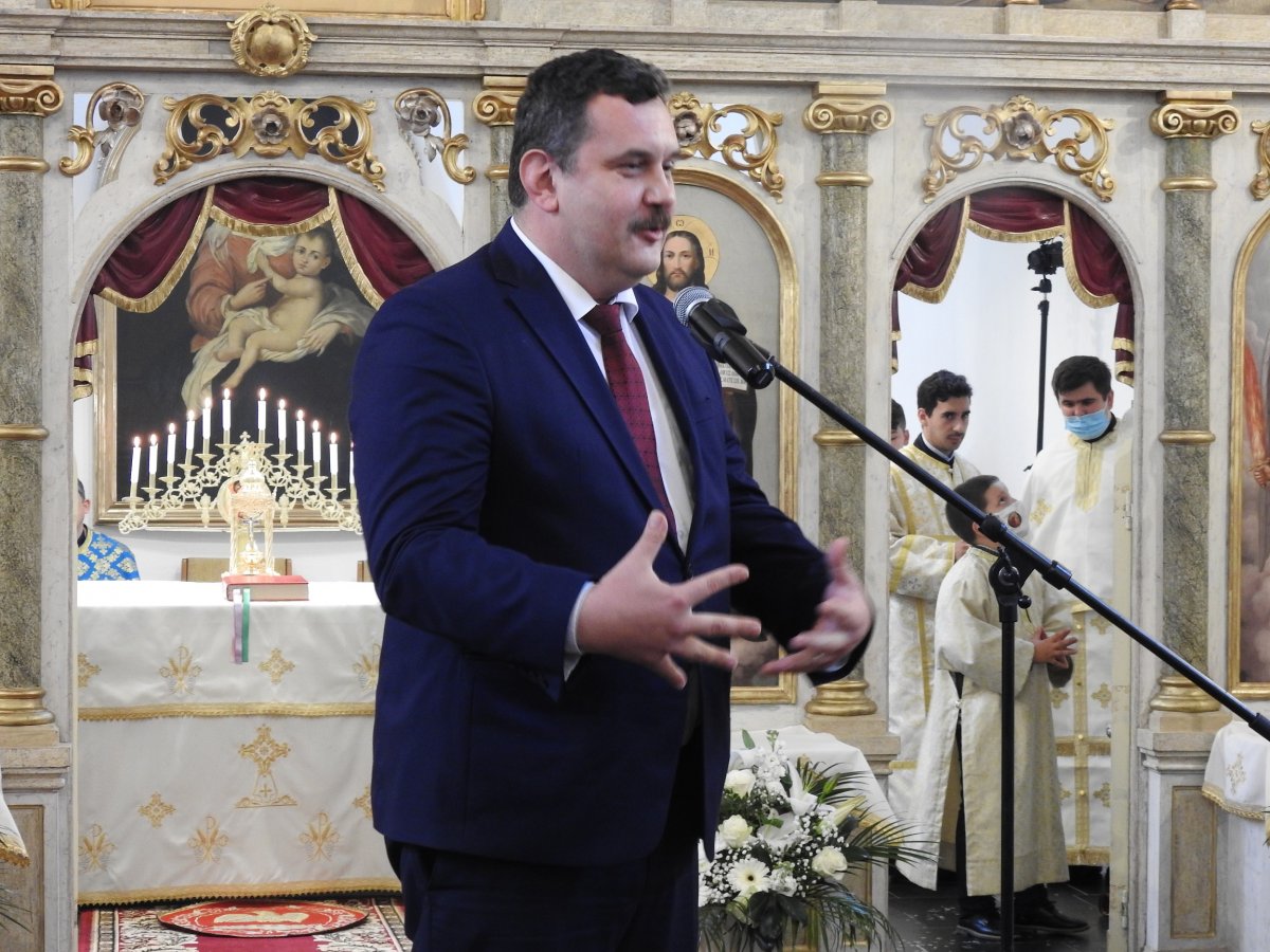 Pataki Csaba, a Szatmár Megyei Tanács elnöke •  Fotó: Makkay József