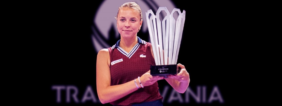 Kontaveit 29 200 dolláros csekket és 280 WTA-pontot kapott a kolozsvári tornán aratott diadalért •  Fotó: Transylvania Open/Facebook