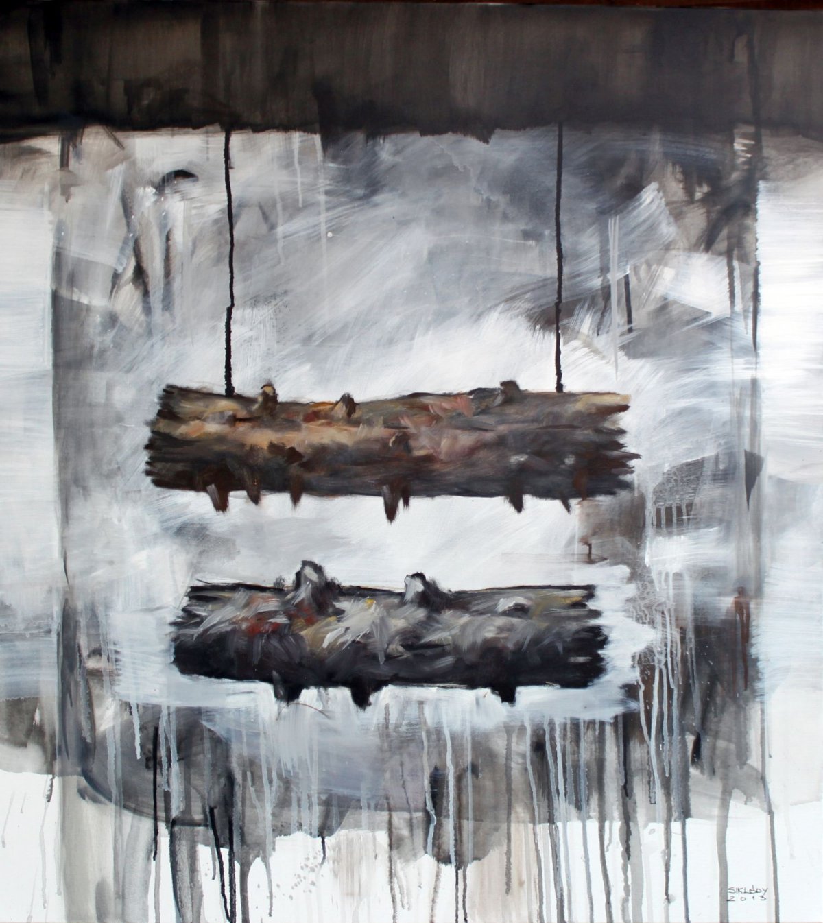 Tájmisztika (olaj, 90x120 cm; Zabola tulajdona) 