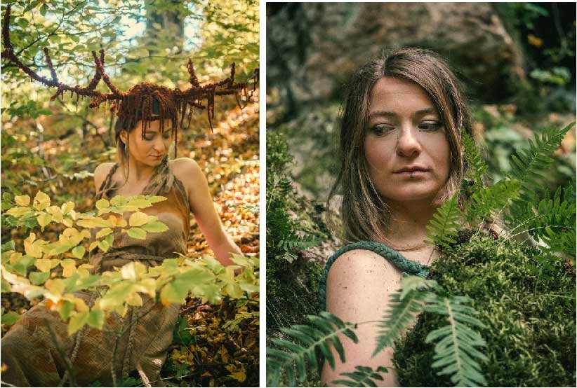 Az erő és a gyógyítás jelképei elevenednek meg a „Szarvasanya” és a „Gyógyító papnő” archetípusában •  Fotó: Albert Attila