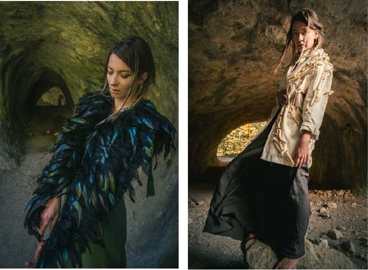 „Holló asszony” az intelligencia és bölcsesség, „Csont asszony” az ösztöni természet archetípusa •  Fotó: Albert Attila