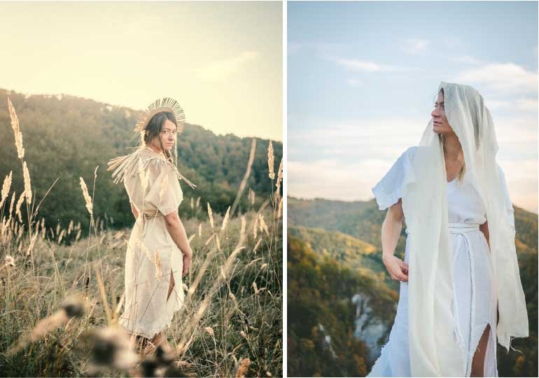 A „Sarlós Boldogasszony” és a „Menyasszony” a bőséget és a termékenységet szimbolizálják •  Fotó: Albert Attila