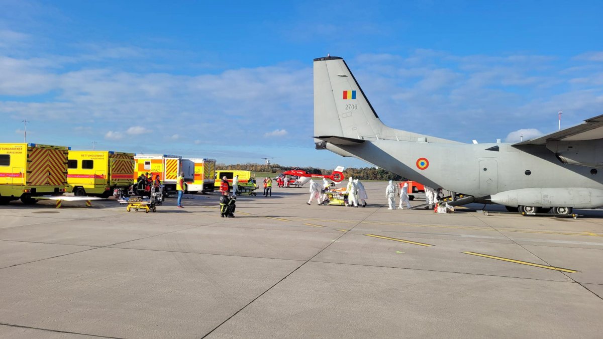 Mostanáig tizennyolc romániai beteget szállítottak Németországba •  Fotó: Facebook/Raed Arafat