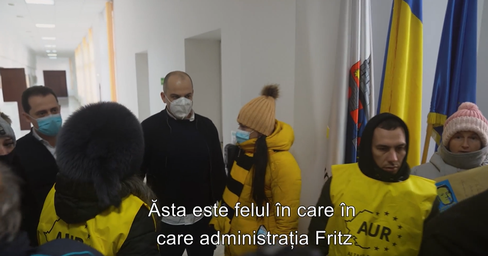 •  Fotó: Facebook/George Simion – videó
