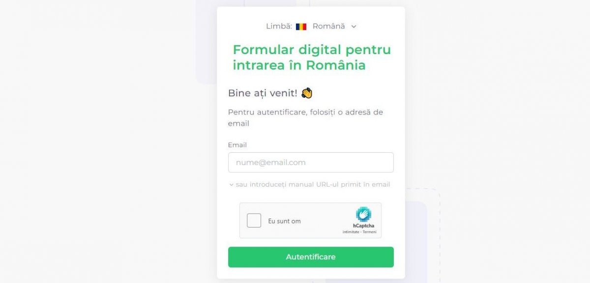 Itt tölthető ki a beutazási formanyomtatvány •  Fotó: Képernyőmentés