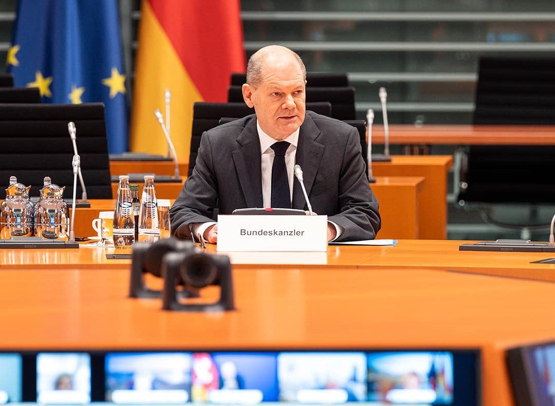Megkönnyebbülhet? Olaf Scholz szociáldemokrata kancellár jónak tartja a brandeburgi választási eredményt •  Fotó: Olaf Scholz/Facebook