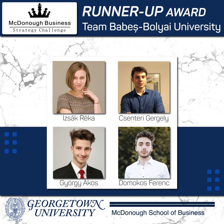 Washingtoni esettanulmány-versenyen díjazták a BBTE magyar közgazdász hallgatóit