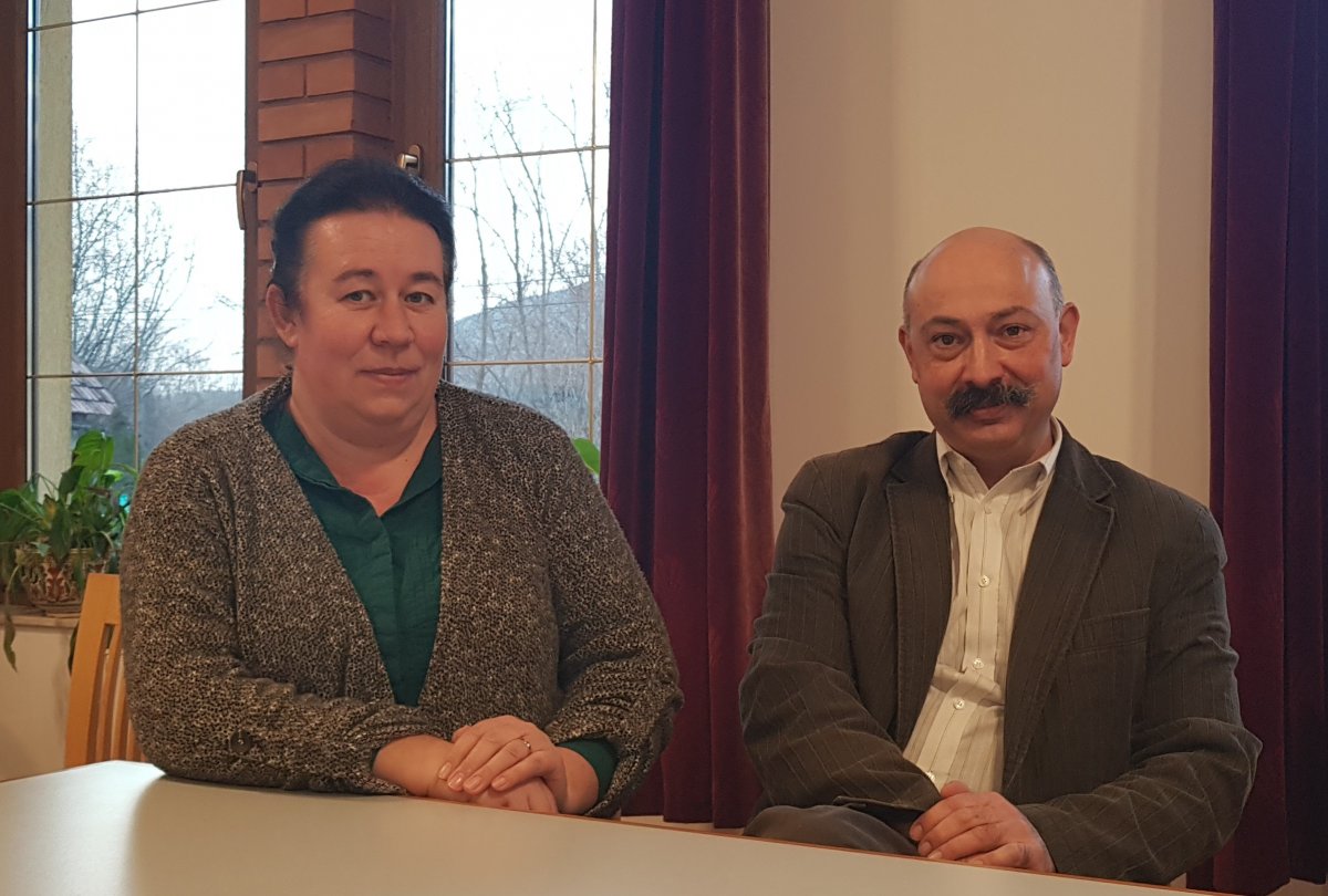 Lengyelné Püsök Sarolta és Lengyel István magyarfenesi lelkész házaspár &bullet;  Fotó: Makkay József