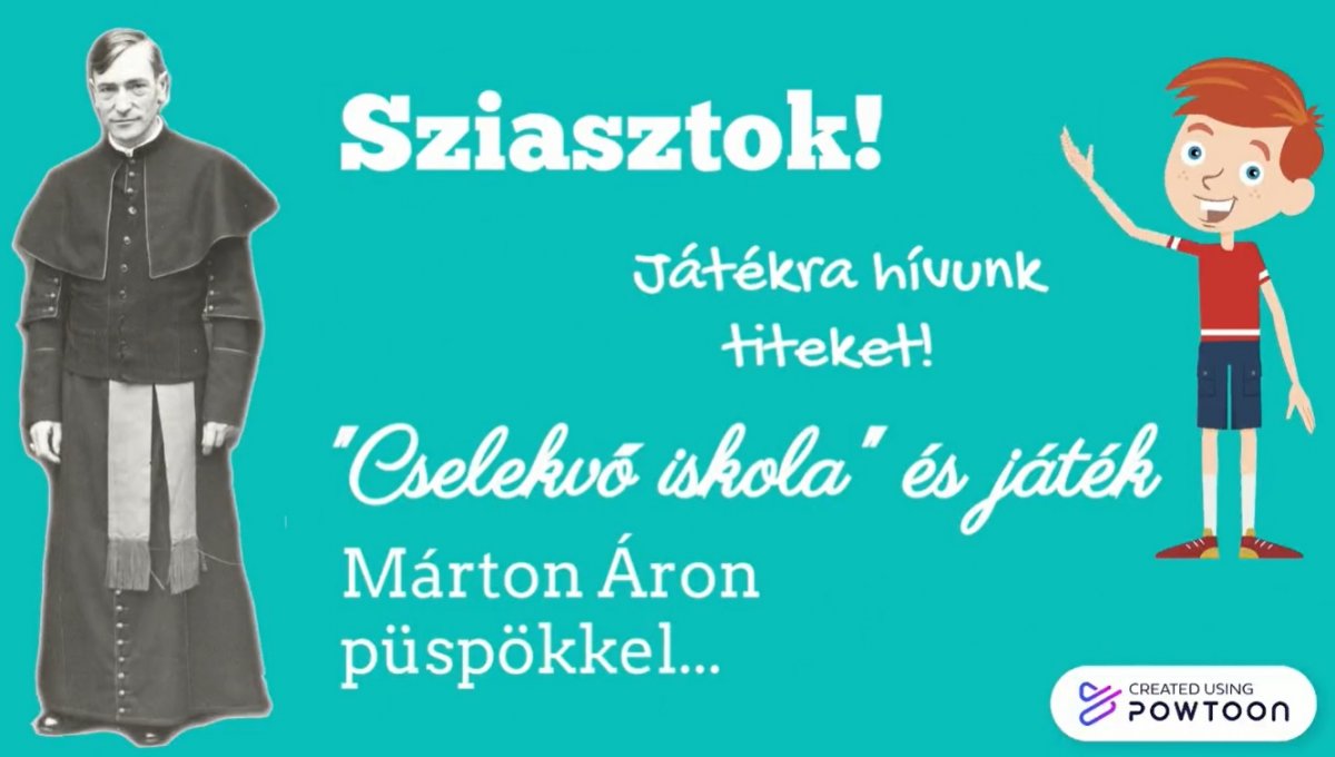 Márton Áron püspök ma is vállalható pedagógiai eszményéhez igazodva állították össze a feladatsort a csíkszentdomokosi múzeum önkéntesei •  Fotó: Facebook/Márton Áron Múzeum