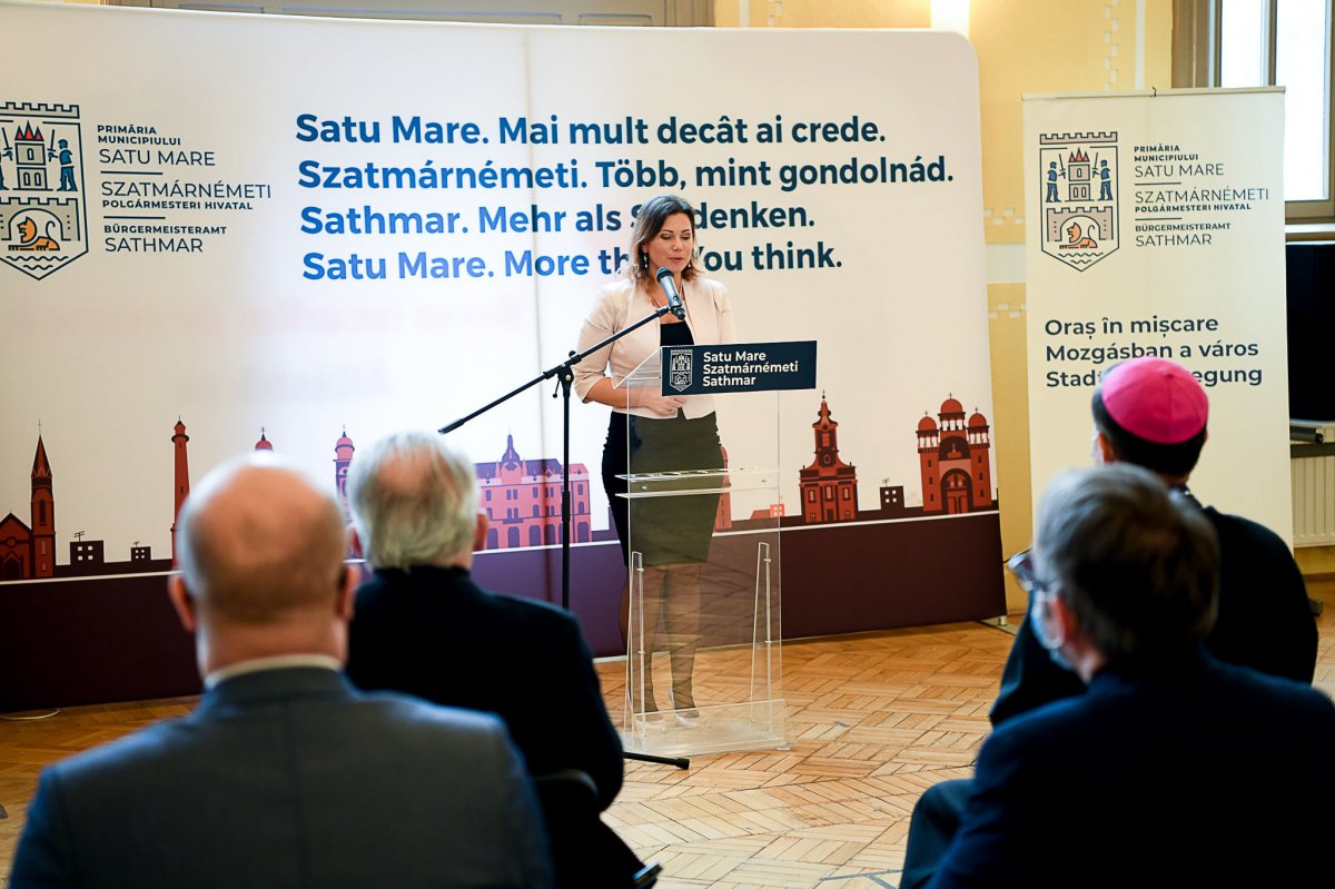 Dohi Trepszker Lilla helyi tanácsos kezdeményezte az eseményt •  Fotó: Facebook/Primăria Municipiului Satu Mare / Szatmárnémeti