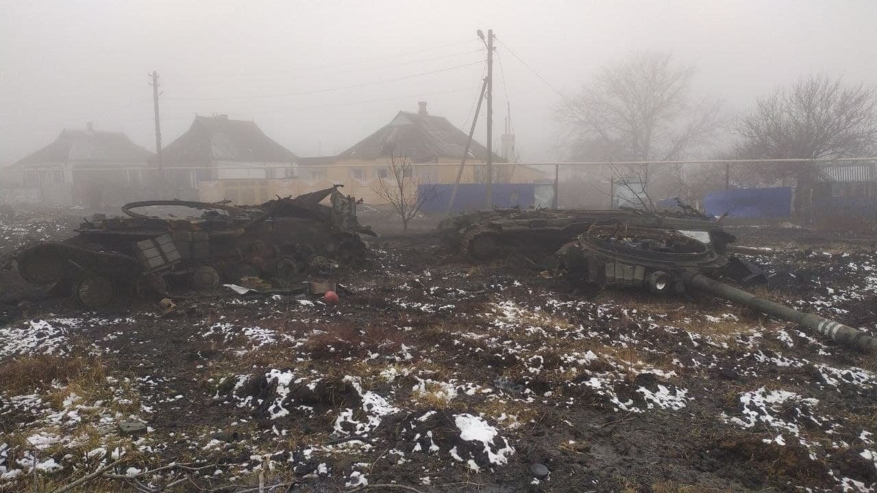 A háború nyomai Volnovahában •  Fotó: Twitter/ZOKA