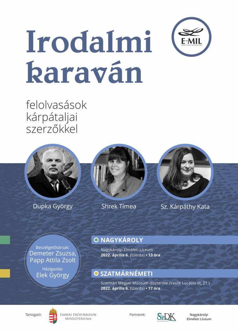 Vajdasági és kárpátaljai szerzők mutatkoznak be a Bánságban és a Partiumban az E-MIL irodalmi karavánján
