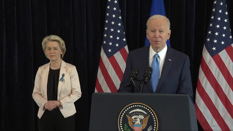 Biden: új partnerséget köt Washington és az EU az orosz energiafüggőség csökkentésére