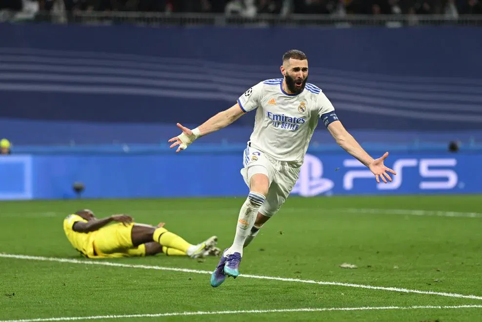 Benzema az első meccsen 3, a visszavágón egy találatot szerzett az angolok ellen •  Fotó: UEFA.com