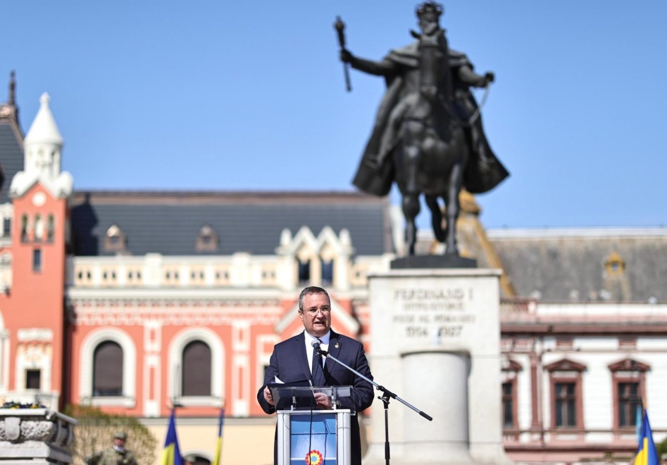Nicolae Ciucă a szerdai nagyváradi rendezvényen •  Fotó: Gov.ro