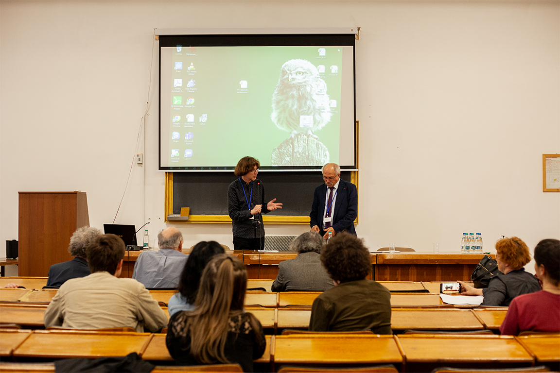 Balázs Imre József és N. Horváth Béla a konferencia pénteki napján •  Fotó: Zoltán Ildikó