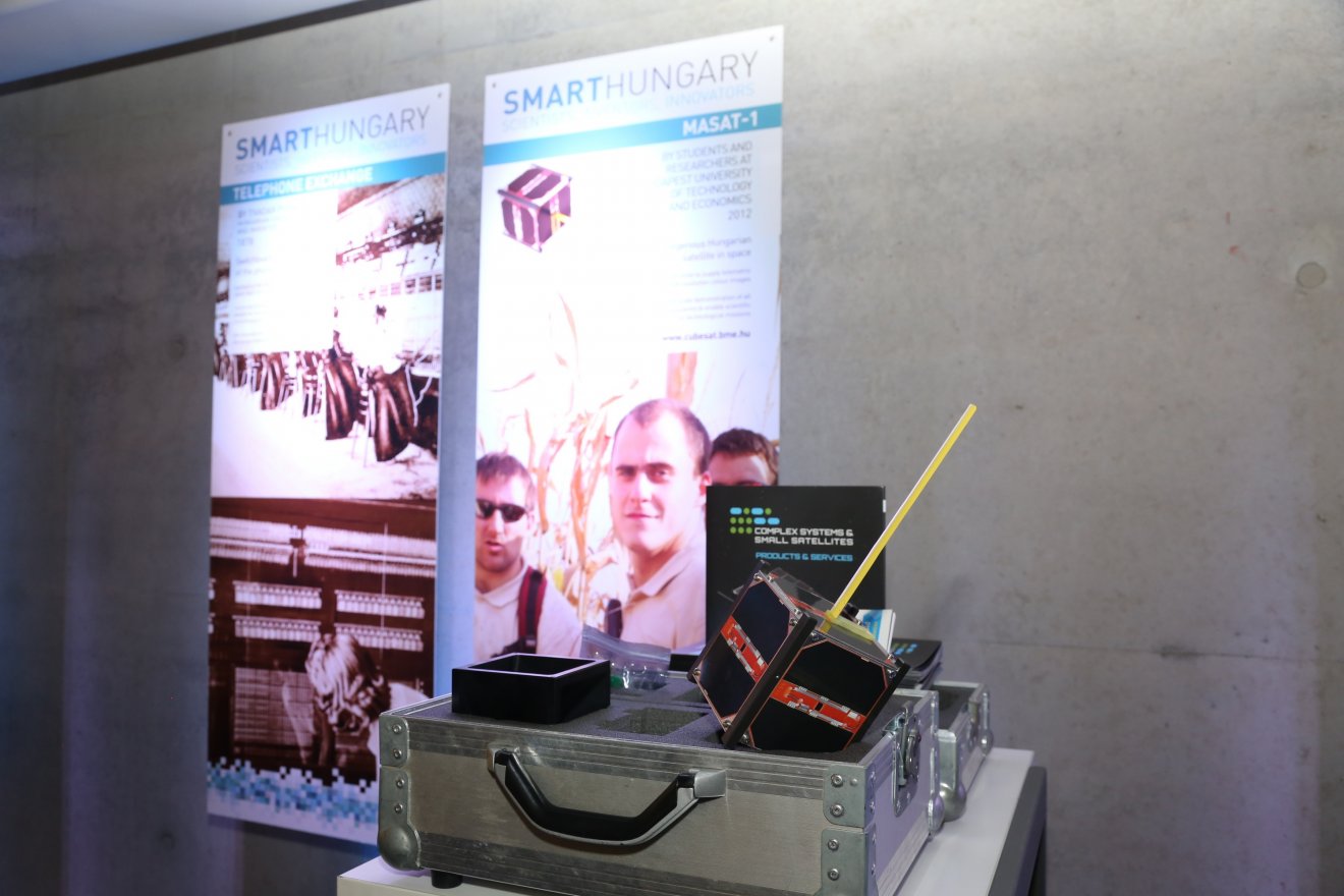 Részlet a Smart Hungary című kiállításból • Fotó: nkfih.gov.hu/