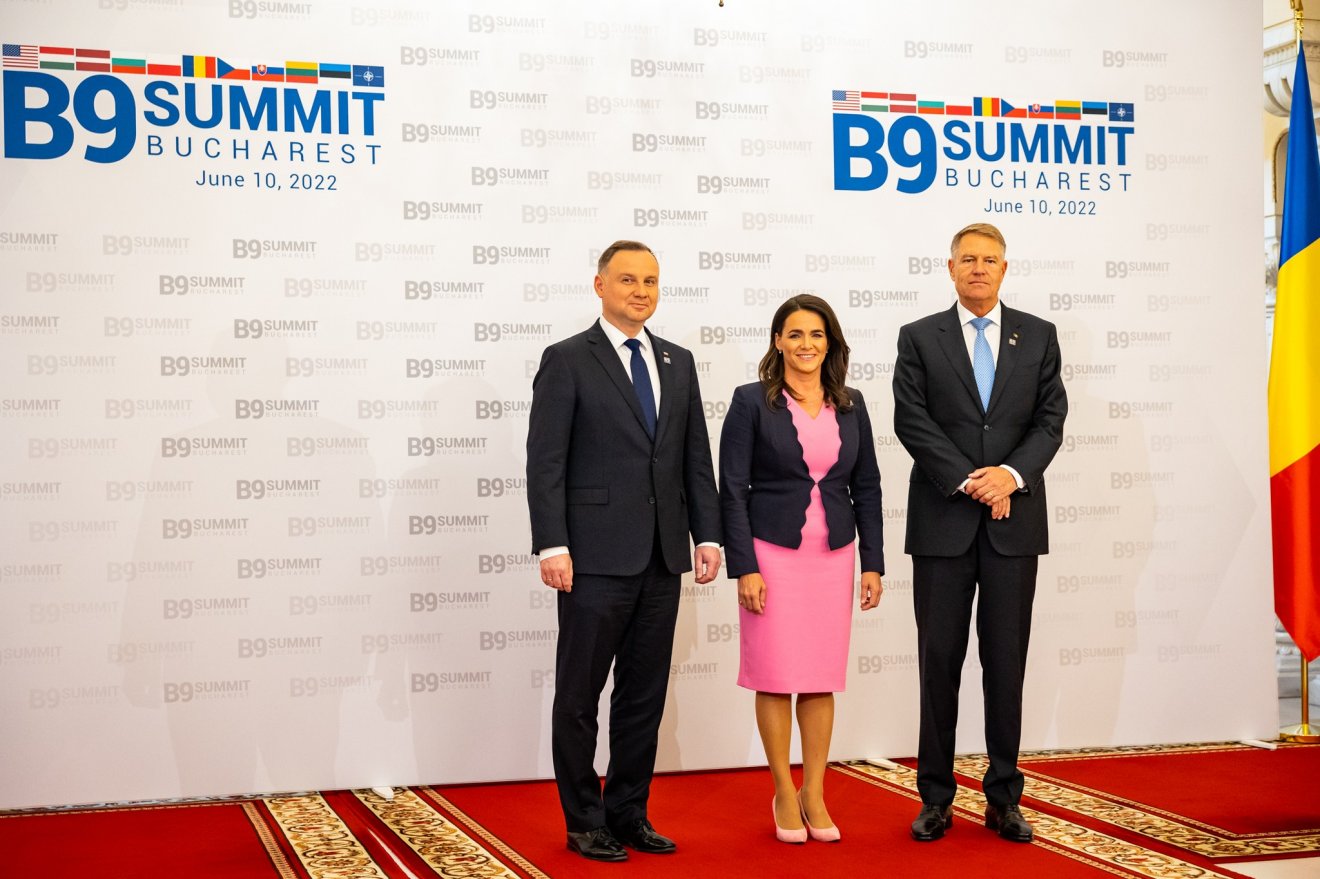 Andrzej Duda lengyel, Novák Katalin magyar és Klaus Iohannis román államfő •  Fotó: Facebook/Novák Katalin
