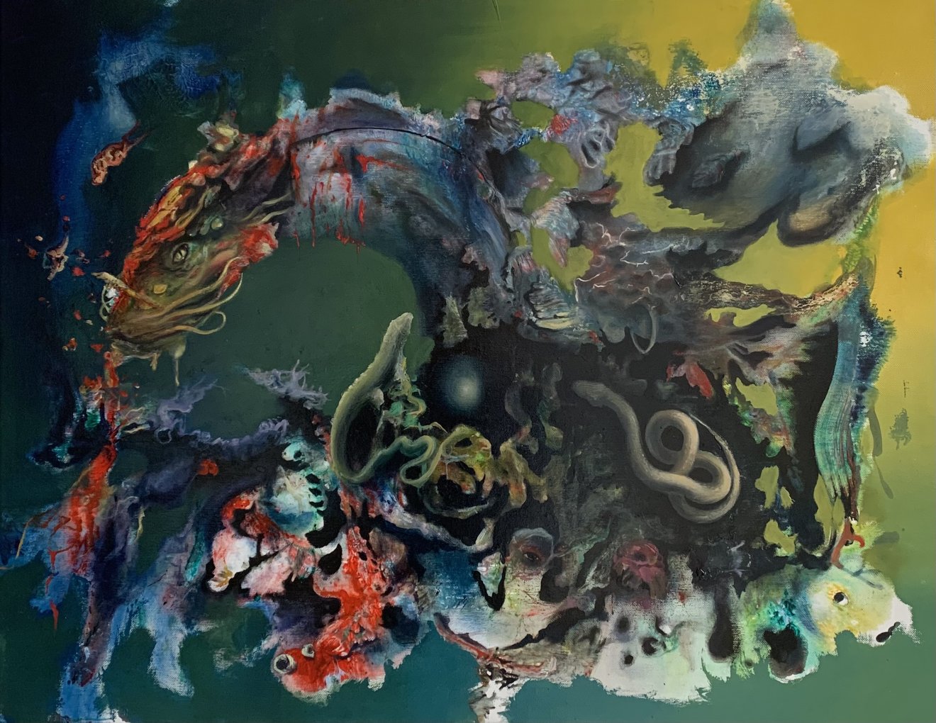 Delphyne, 90 x 70 cm, olaj, vászon, 2021 