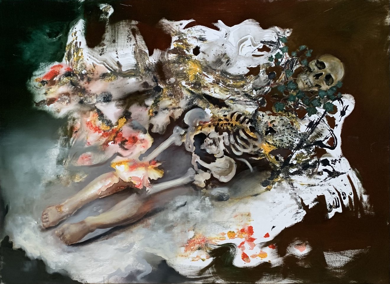 Goya meztelen Majája, 150 x 110 cm, olaj, vászon, 2021 