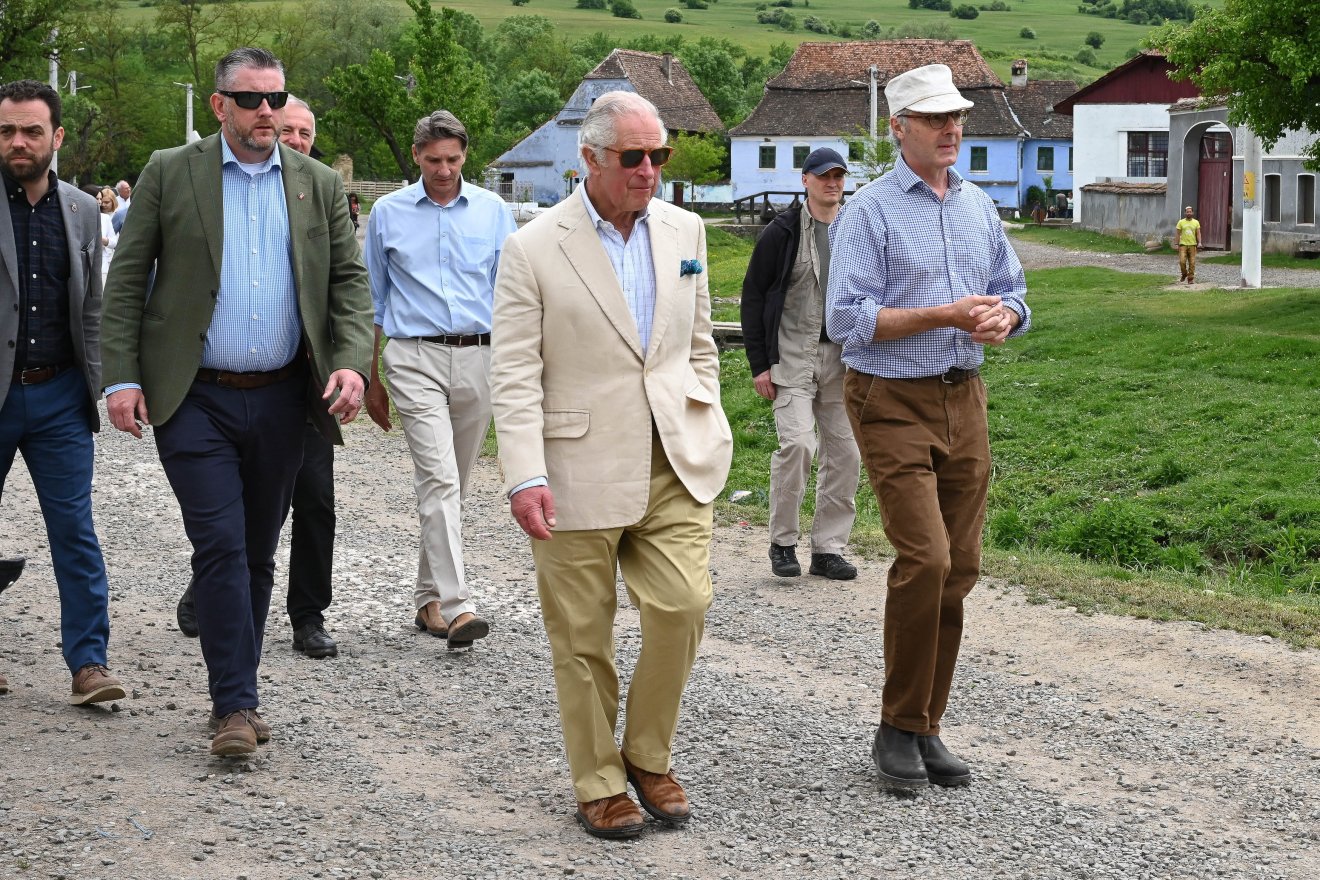 Károly walesi herceg a Brassó megyei Rádoson •  Fotó: MTI/Kátai Edit