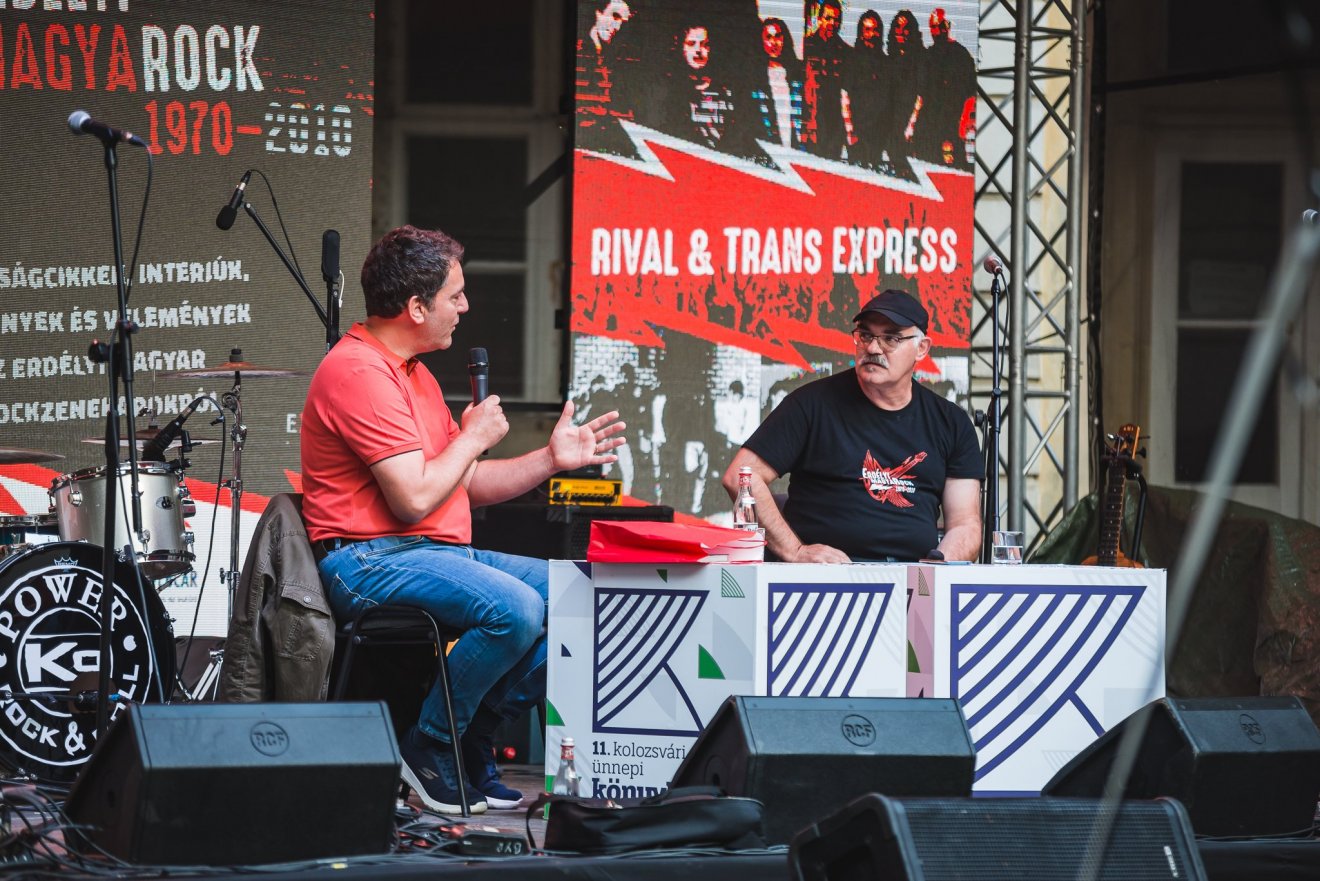 Kovács Péter és Zilahi Csaba •  Fotó: Facebook/KolozsvariUnnepiKonyvhet